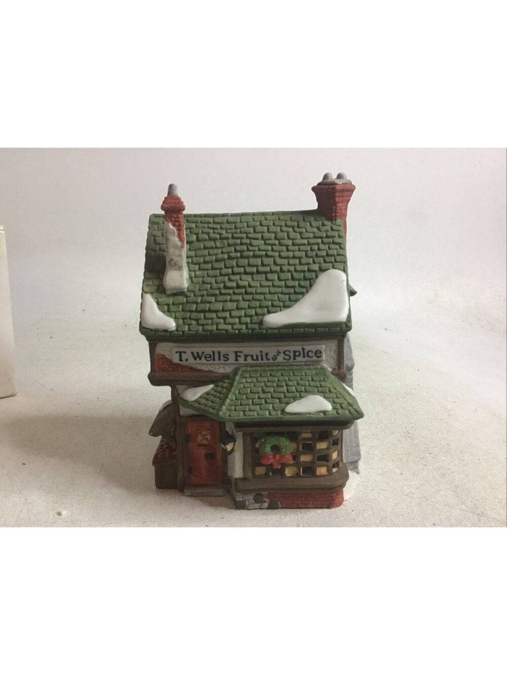 Department 56 Dickens' Village Series T. Wells Fruit And Spice Shop